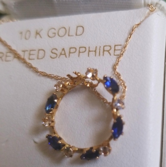 Kohl's 10 k created sapphire - Picture 7 of 7